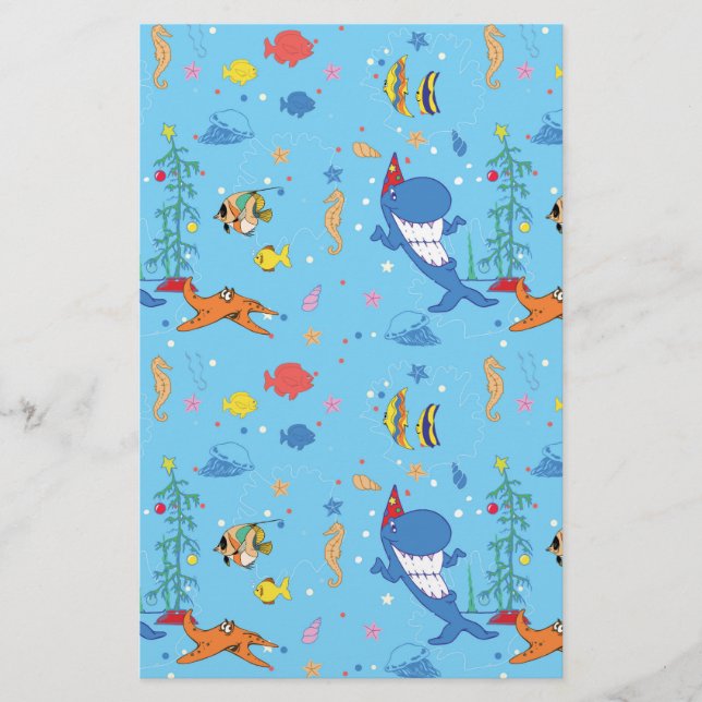 Papeterie Joyeux Noël Shark (Devant)