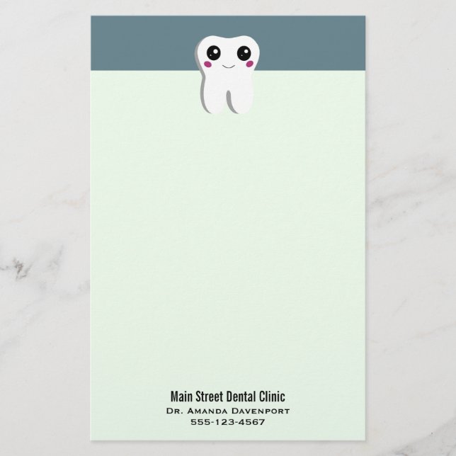 Papeterie Joyeux sourire Dental Tooth Cute (Devant)