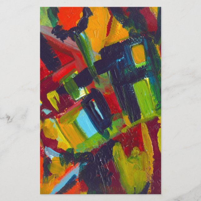 Papeterie Kandinsky 304 Oeuvre Abstraite colorée (Devant)