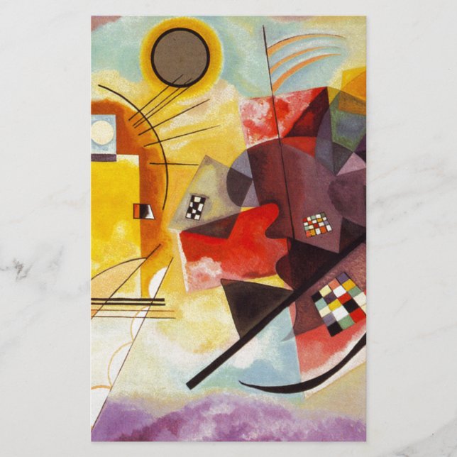 Papeterie Kandinsky Jaune Rouge Bleu (Devant)