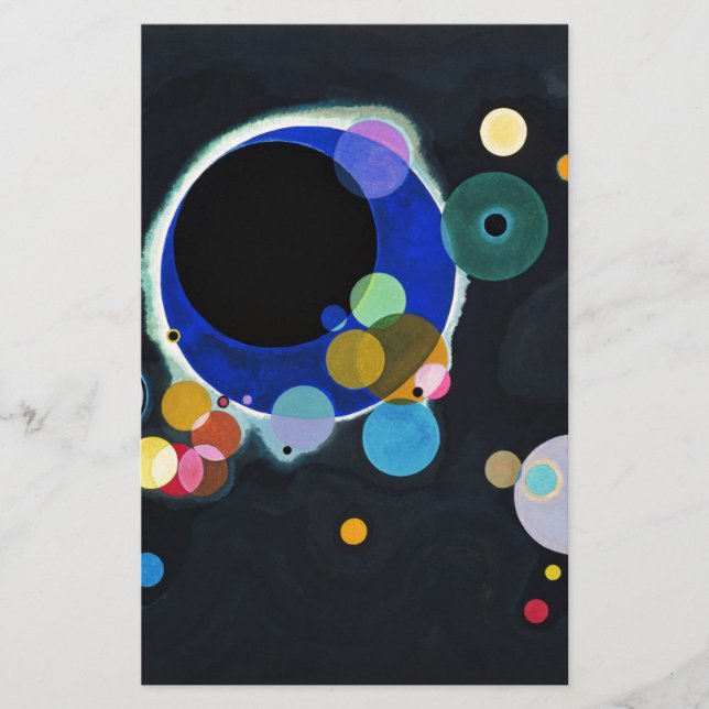 Papeterie Kandinsky Plusieurs cercles Abstraits (Devant)