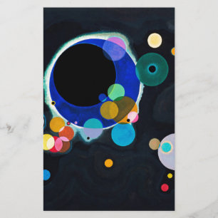 Papeterie Kandinsky Plusieurs Cercles œuvre d'art
