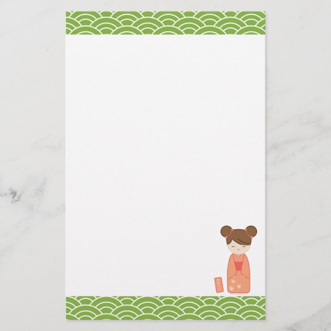 Papeterie Kawaii Kokeshi (Devant)