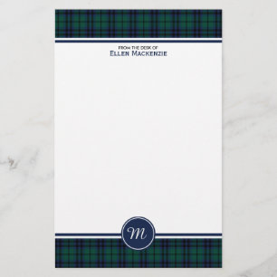 Papeterie Keith Clan Tartan moderne Monogramme