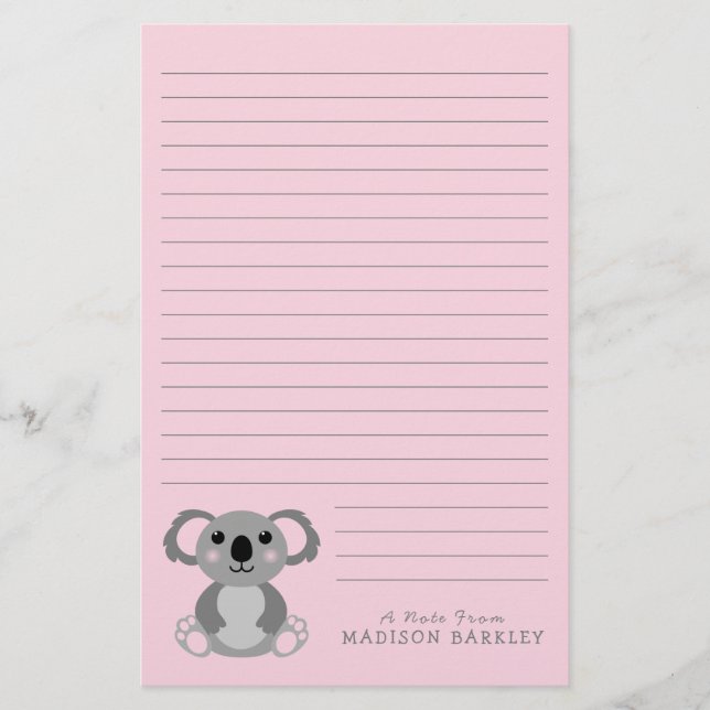 Papeterie Koala Bear Cute Kid's (Devant)