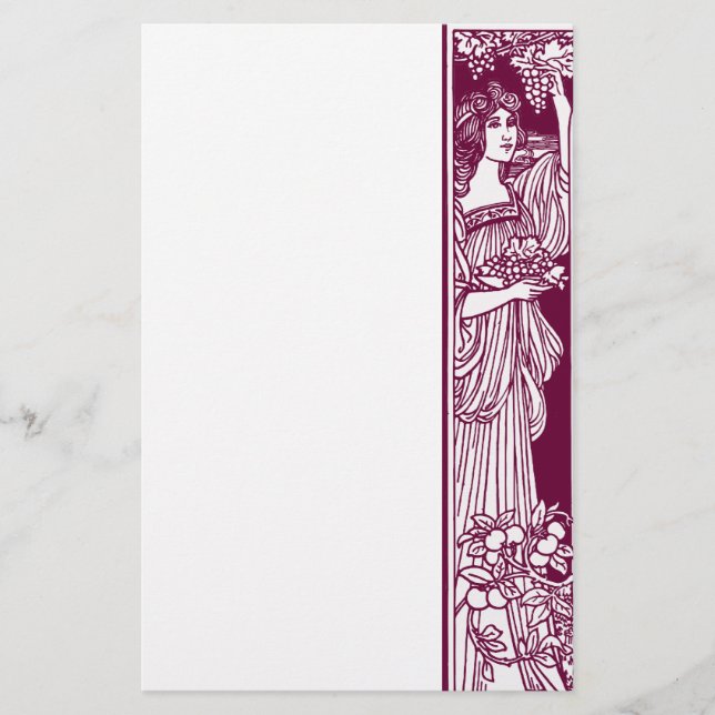 Papeterie La cueillette des raisins (Devant)