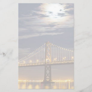 Papeterie La lune ce soir au-dessus du Bay Bridge