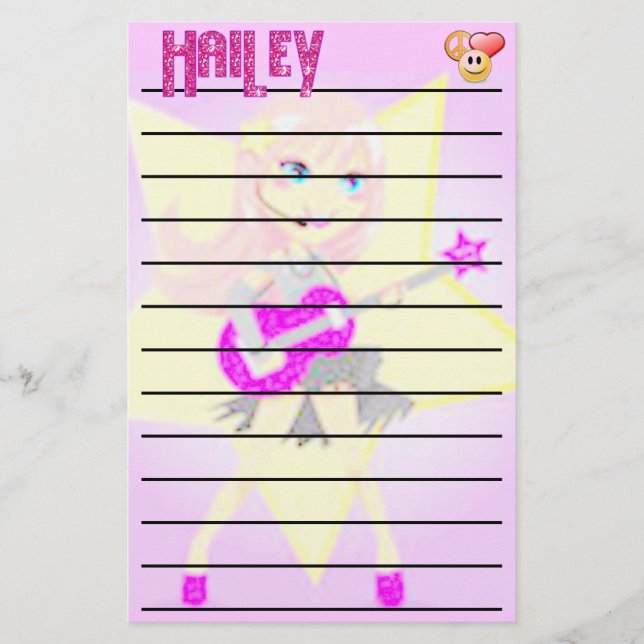 Papeterie La musique de Hailey stationnaire (Devant)