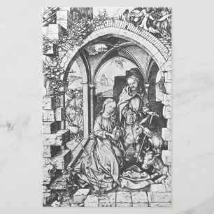 Papeterie La naissance de Jésus (par Martin Schongauer)