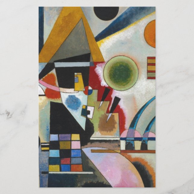 Papeterie La peinture abstraite de Kandinsky se balançant (Devant)