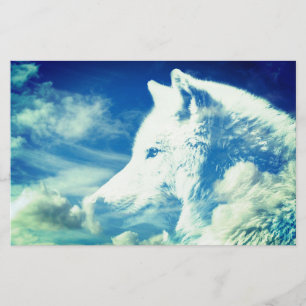 Papeterie La Tête Du Loup Dans Les Nuages