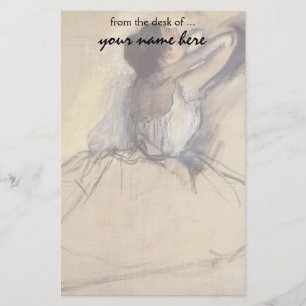 Papeterie Le danseur par Edgar Degas, art vintage de