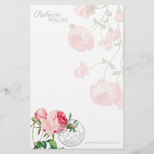 Papeterie Le jardin rose (Devant)
