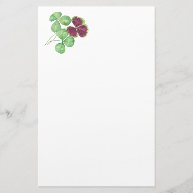 Papeterie Le jour de Partick de saint de trèfle de shamrock (Devant)