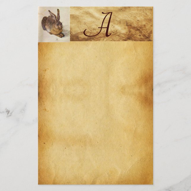 Papeterie LE MONogramme DU RABBIT ( Jeune Lièvre ) (Devant)