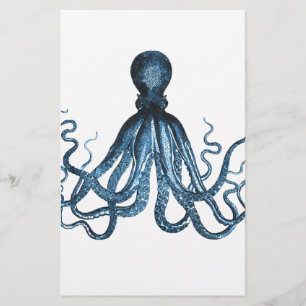 Papeterie Le poulpe kraken le bleu côtier nautique de plage