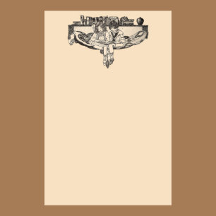 Papeterie Lecture vintage de filles et de garçons