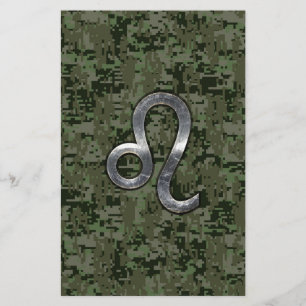 Papeterie Léo Zodiac Connexion Camouflage numérique vert