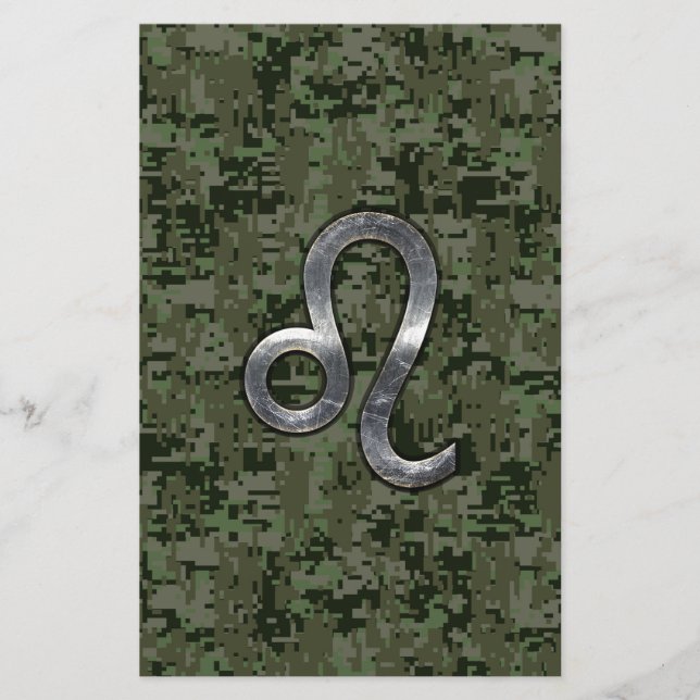 Papeterie Léo Zodiac Connexion Camouflage numérique vert (Devant)