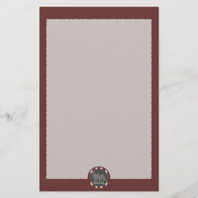 Papeterie Les échecs, la vie rouge (Devant)