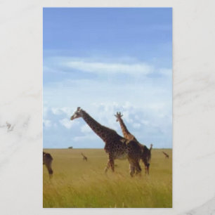 Papeterie Les Giraffes du Parc National de Nairobi