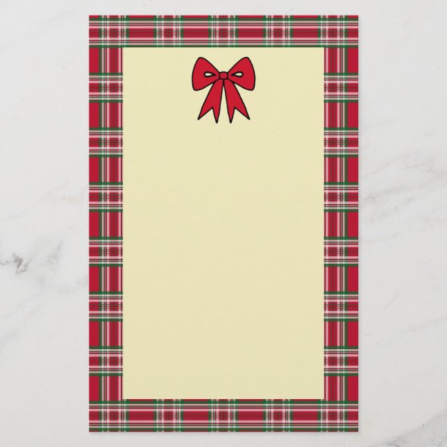 Papeterie Lettre de Noël de Noël de Noël de vacances de plai (Devant)