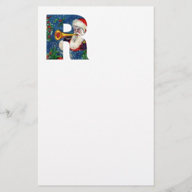 PAPETERIE LETTRE DE NOËL / MONOGRAM DE SANTA CLAUS (Devant)