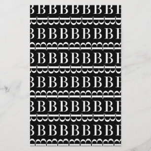 PAPETERIE LETTRE INITIALE MONOGRAPHIQUE B