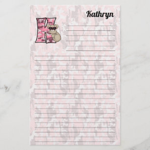 PAPETERIE LETTRE K KONA ROPINE MONGRAPHIQUE