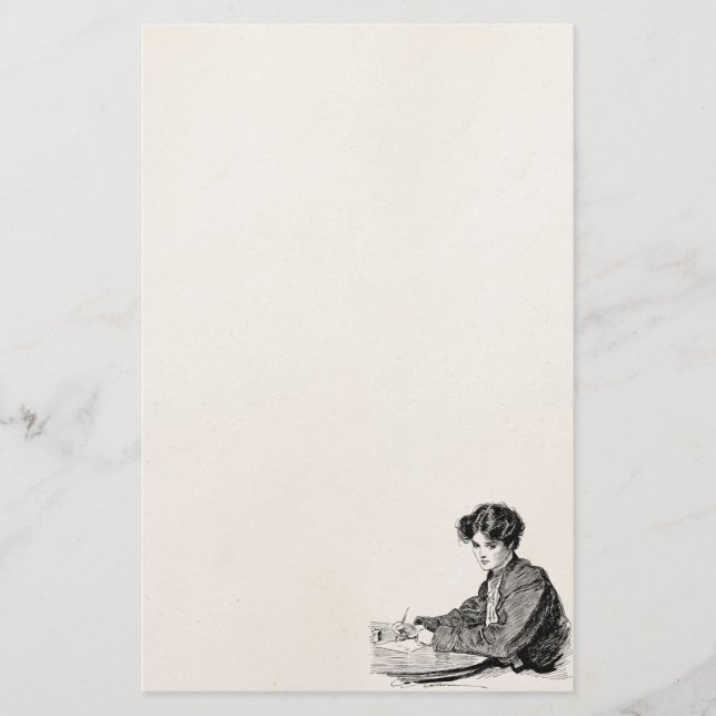 Papeterie Lettre vintage d'écriture de femme d'Edwardian de (Devant)