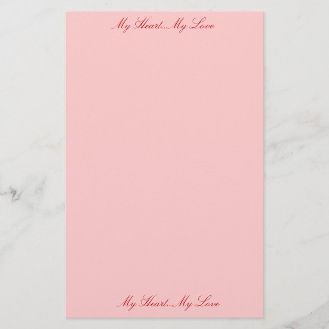 Papeterie Lettres d'amour (Devant)