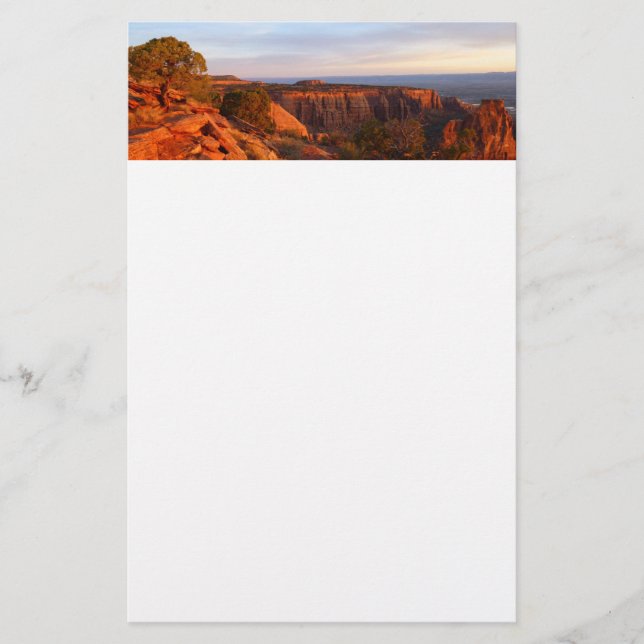 Papeterie Lever de soleil sur le sentier Grand View au monum (Devant)