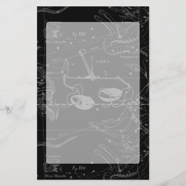 Papeterie Libra Constellation Hevelius vers 1690 (Devant)
