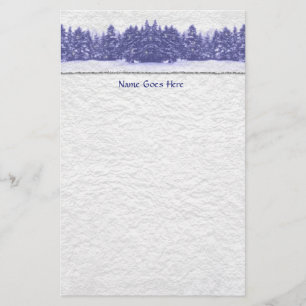 Papeterie Ligne bleue papier fait main de pin
