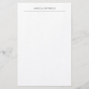 Papeterie Lin classique minimaliste professionnel Plain
