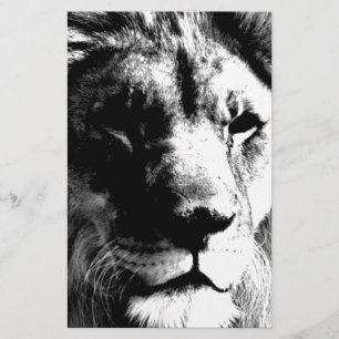 Papeterie Lion Noir & Blanc