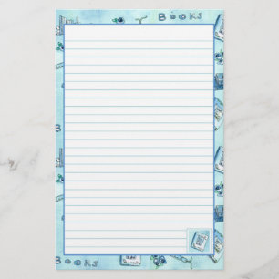 Papeterie Livres de lecture Pastel Blue Lined