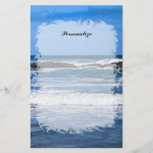 Papeterie L'océan pacifique bleu avec le nom