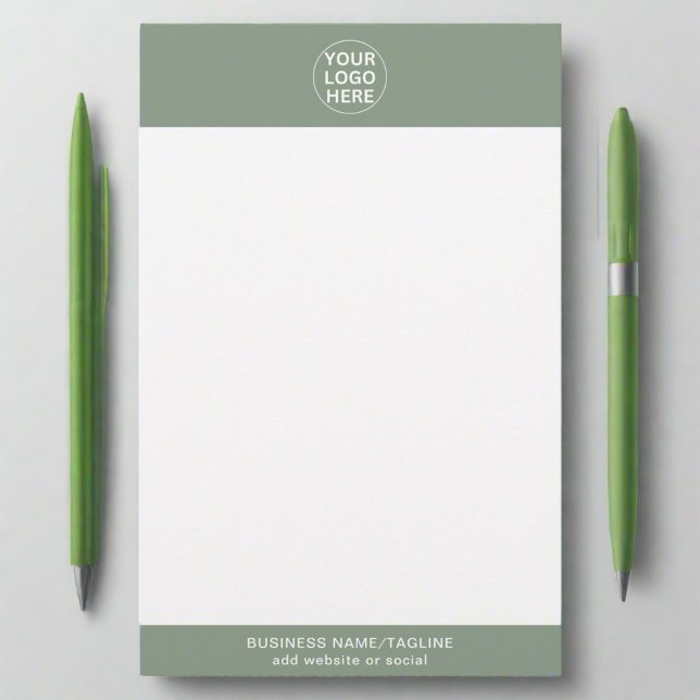 Papeterie Logo Sage Green L Promotionnels Entreprise Marquée (Créateur téléchargé)