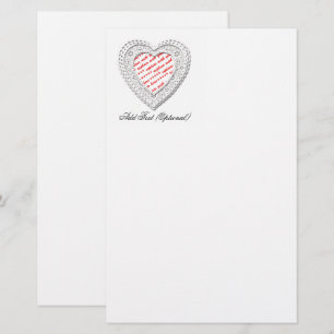 Papeterie Love Laced Coeur en forme de cadre photo