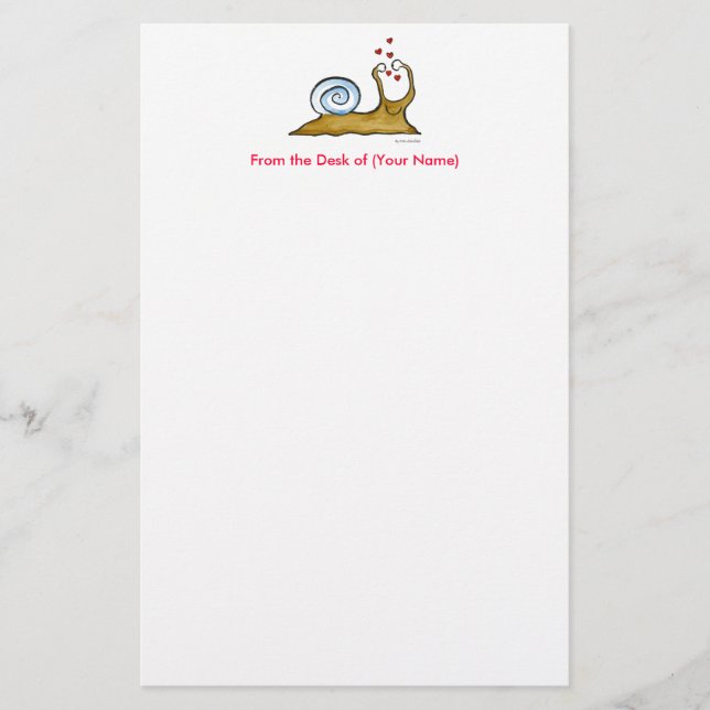 Papeterie Love Snail Stationery (Devant)