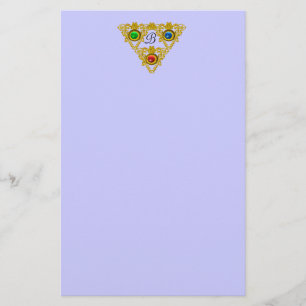 Papeterie MAGIQUE ELFIQUE TALISMAN /OR TRIANGLE Bleu