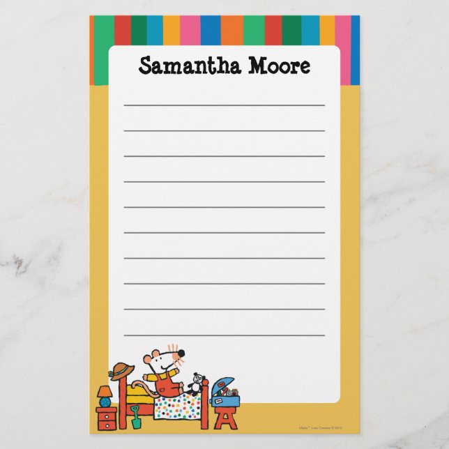 Papeterie Maisy adorable dans des de façon générale rouges (Devant)