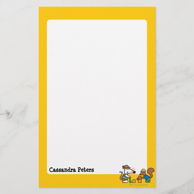 Papeterie Maisy et Cyril construisent un château de sable (Devant)