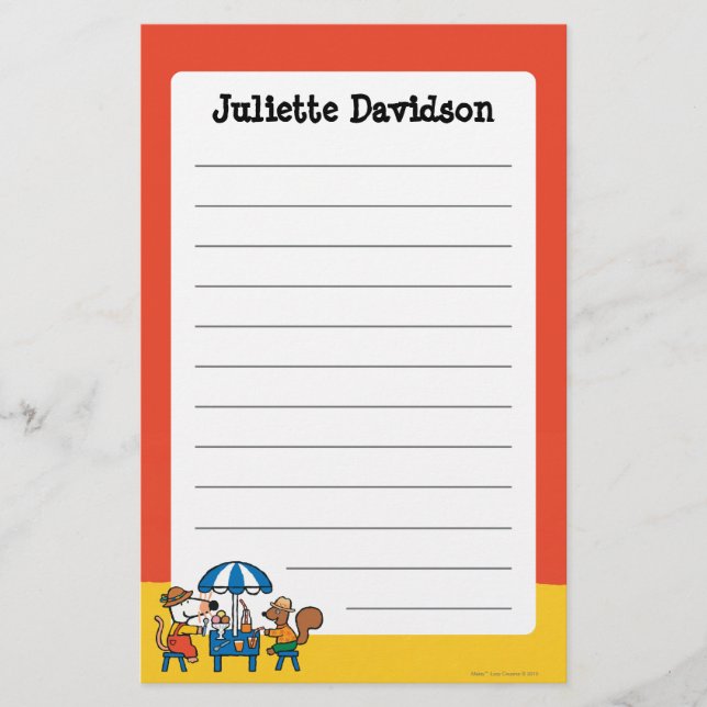 Papeterie Maisy et Cyrille Snacktime à la plage (Devant)