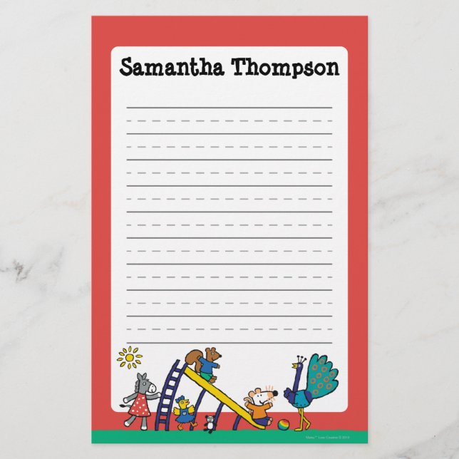 Papeterie Maisy sur le terrain de jeu avec des amis (Devant)