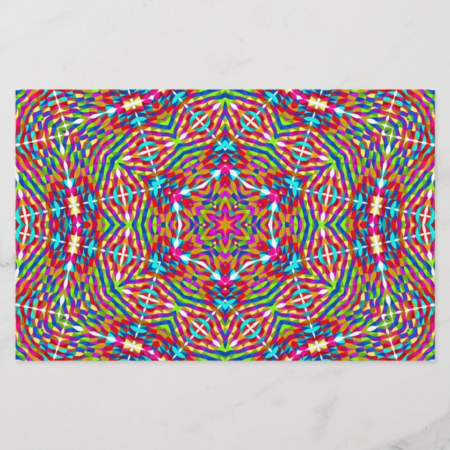 Papeterie Mandala bariolé embrouillé (Devant)
