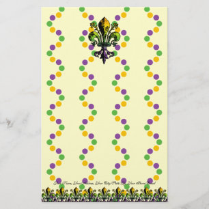Papeterie Mardi gras antique Fleur