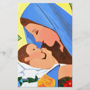 Papeterie Maria et bébé Jésus