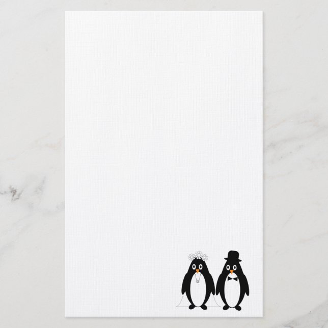 Papeterie Mariage de pingouin (Devant)